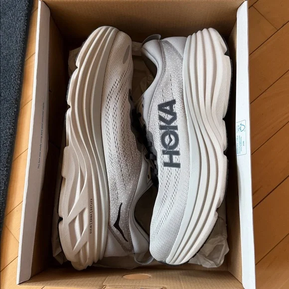 Men’s Hoka Bondi 8 Grey and Black Size 10.5 BRAND NEW IN BOX - Picture 5 of 7